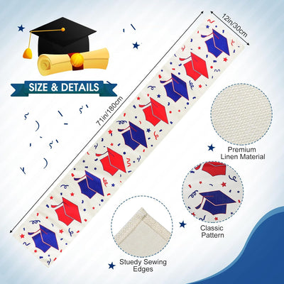 Camino de mesa de graduación 2026 con diseño de tapa