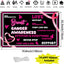 Fondo cinta rosa octubre cáncer mama 71x43pulg 19.7ft