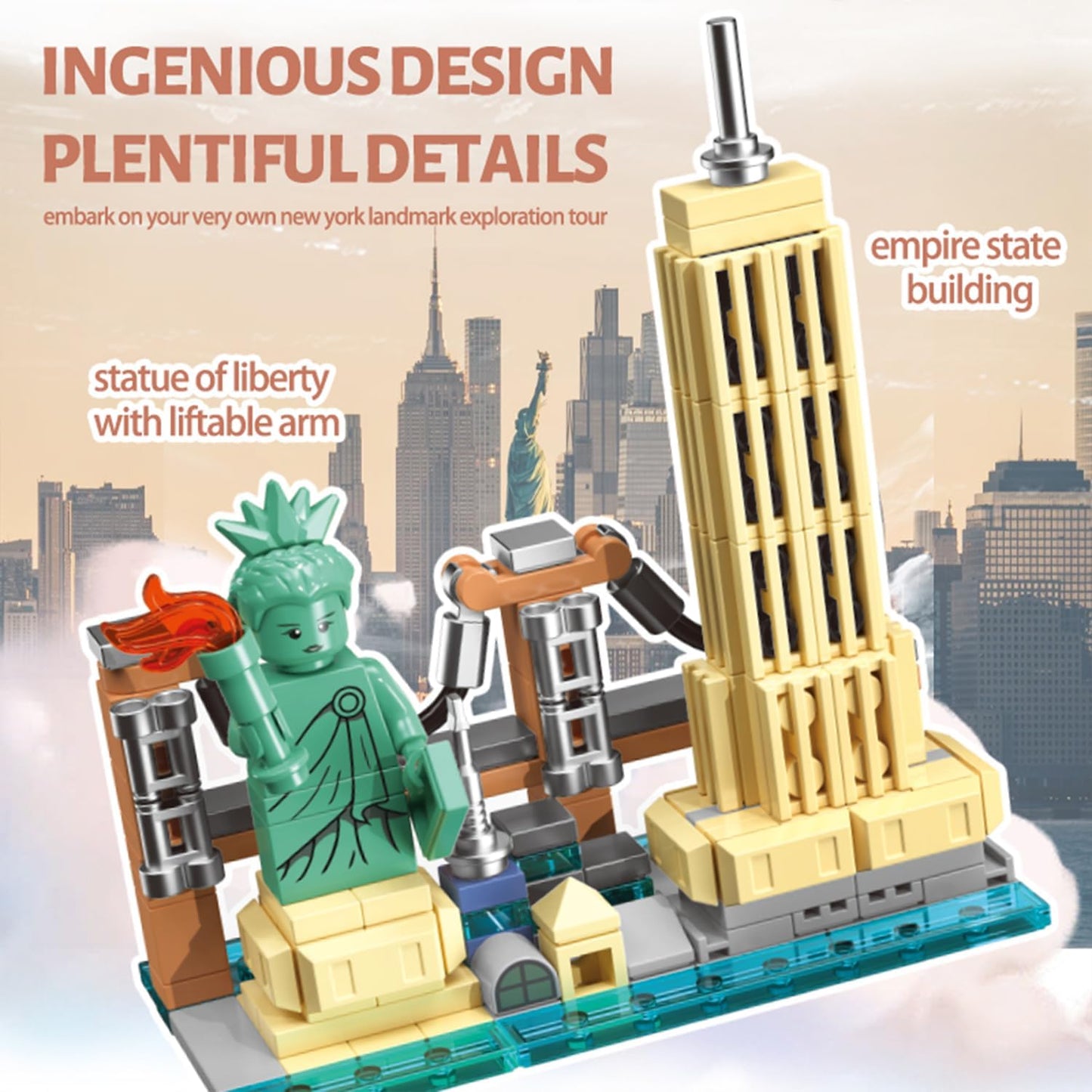 Imán nevera bloque 3D decoración hogar oficina regalo creativo