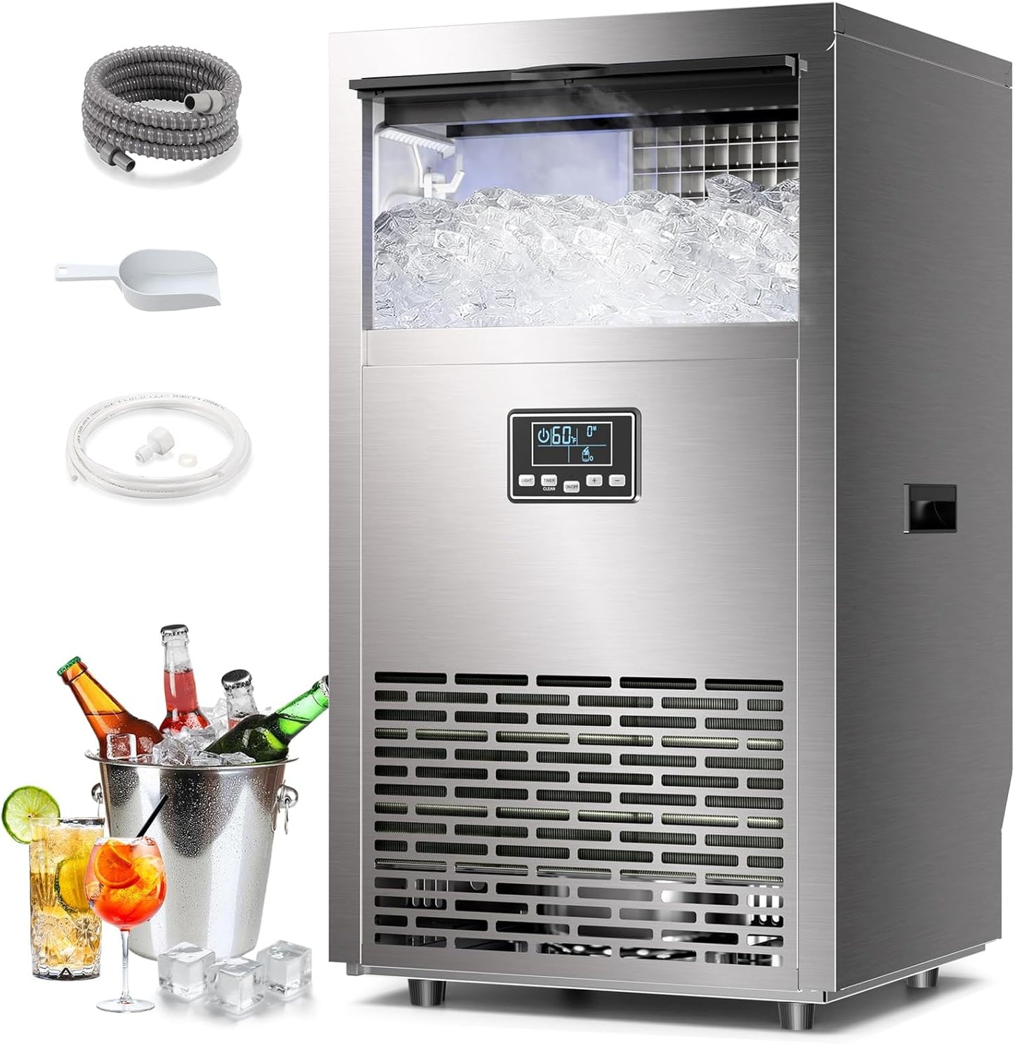 Máquina de hielo comercial COWSAR 100 libras/24 horas