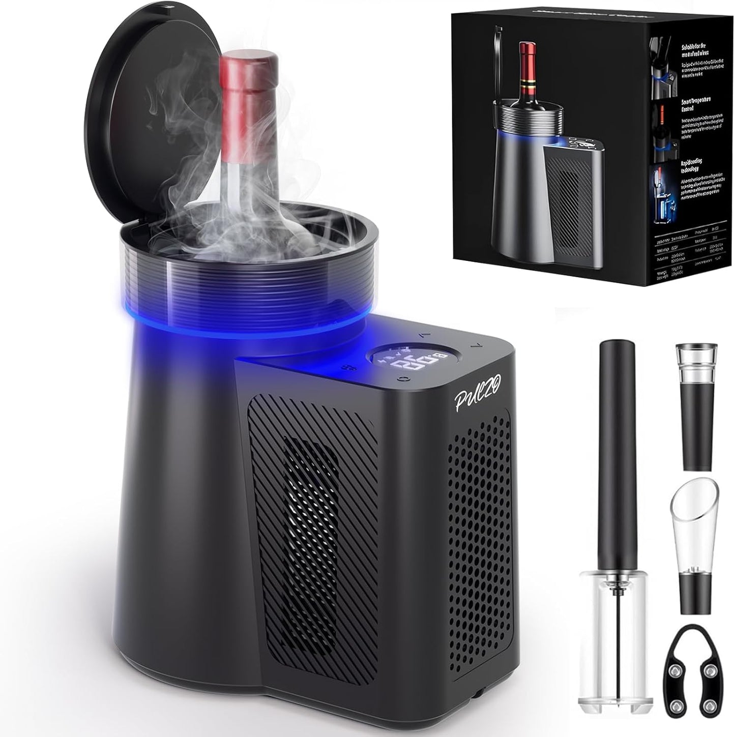 Enfriador vino eléctrico 8.5oz control digital 32-68F
