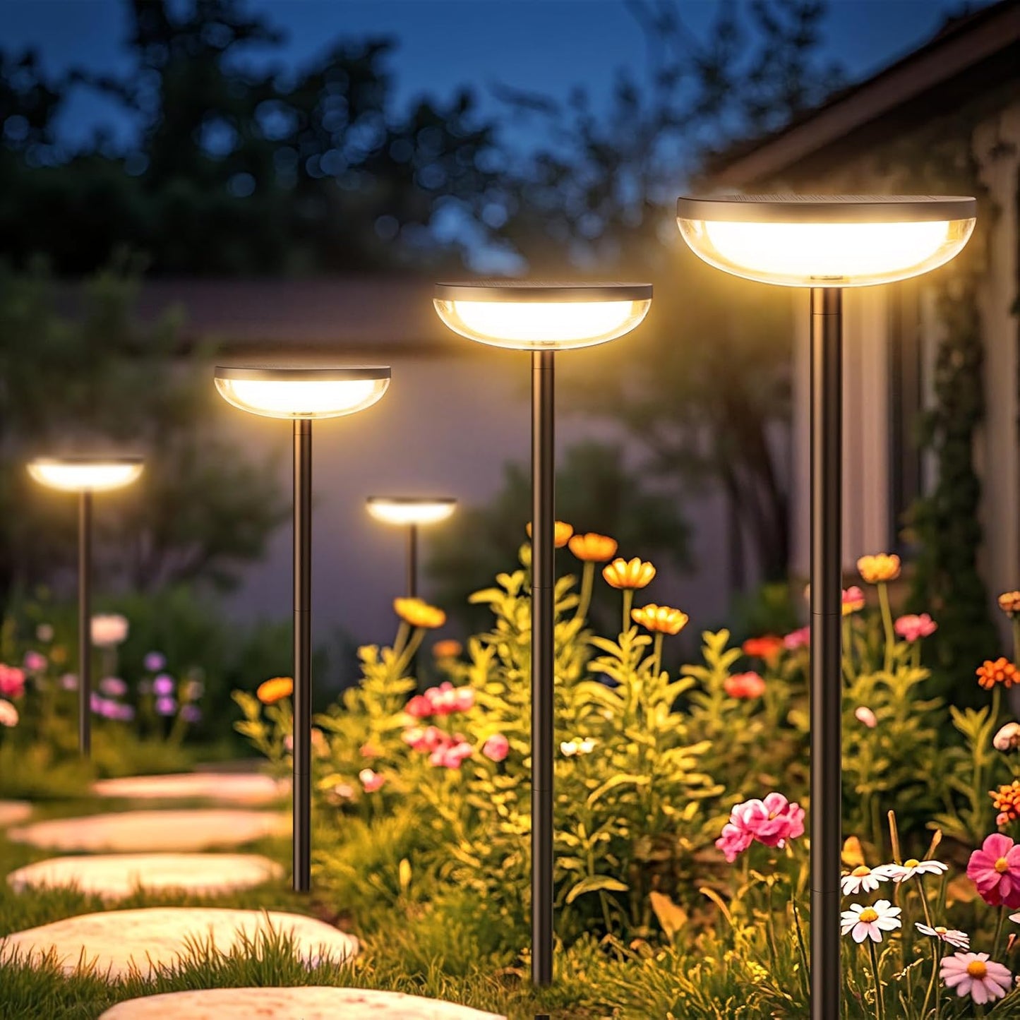 Luz solar para senderos exterior 2 Pzas 15 hrs