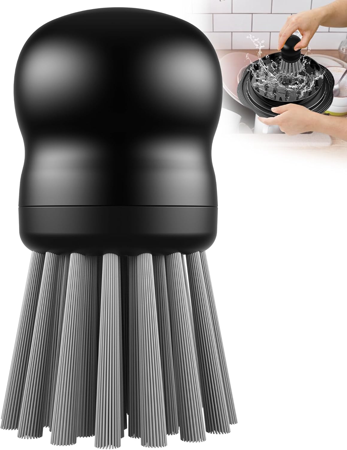 Cepillo cocina trituradora pollo agarre ergonómico negro