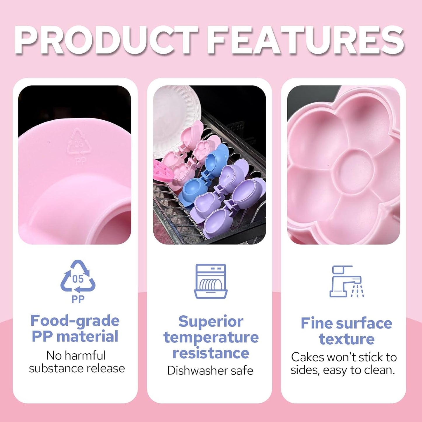 2 Moldes Redondos Tartas con Varillas y Molde Silicona Fondant