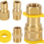 Kit conexiones gas natural 1/2pulg latón macizo antipolvo