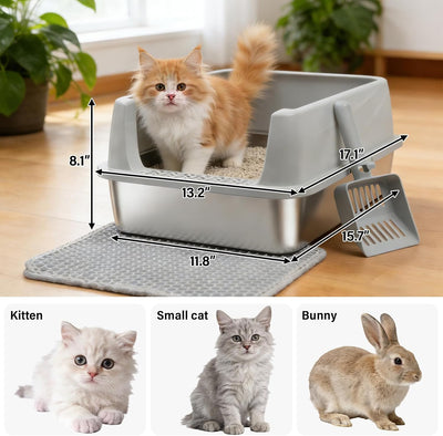 Caja arena acero inox con tapa antiolores antifugas