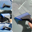 2 Pzas Rascador Nieve Auto Escobilla Silicona Ventana Puerta Azul