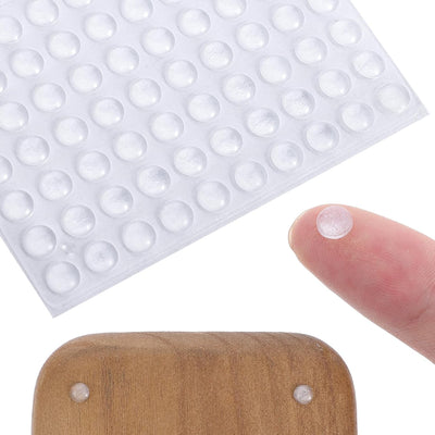 300 Pzas Parachoques Silicona Transparente Puerta Armario