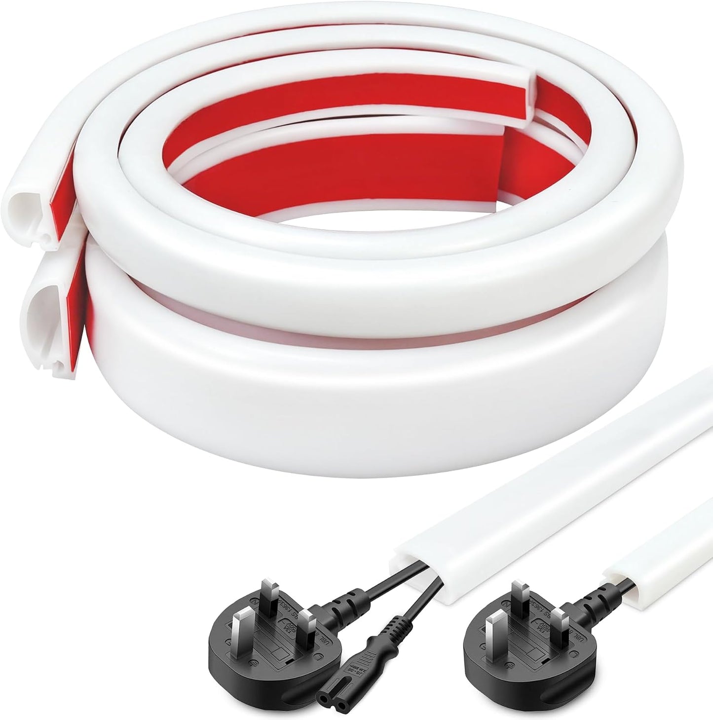 Ocultador cables silicona autoadhesiva 0.66x0.47pulg