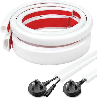 Ocultador cables silicona autoadhesiva 0.66x0.47pulg