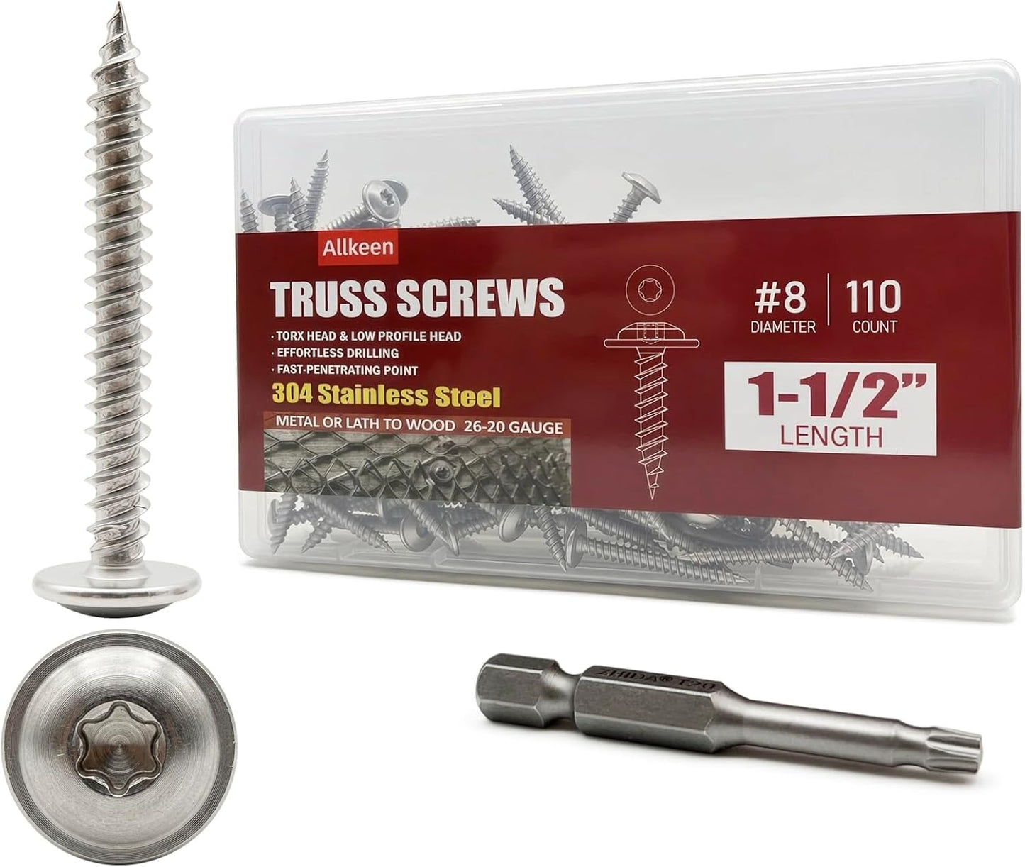 Set 110 Tornillos Torx Acero Inox 304 T20
