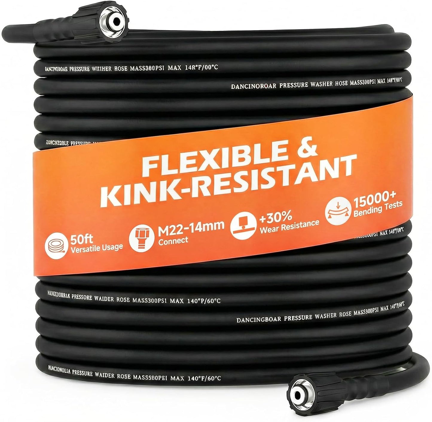 Manguera lavadora presión 50ft 3300PSI resistente