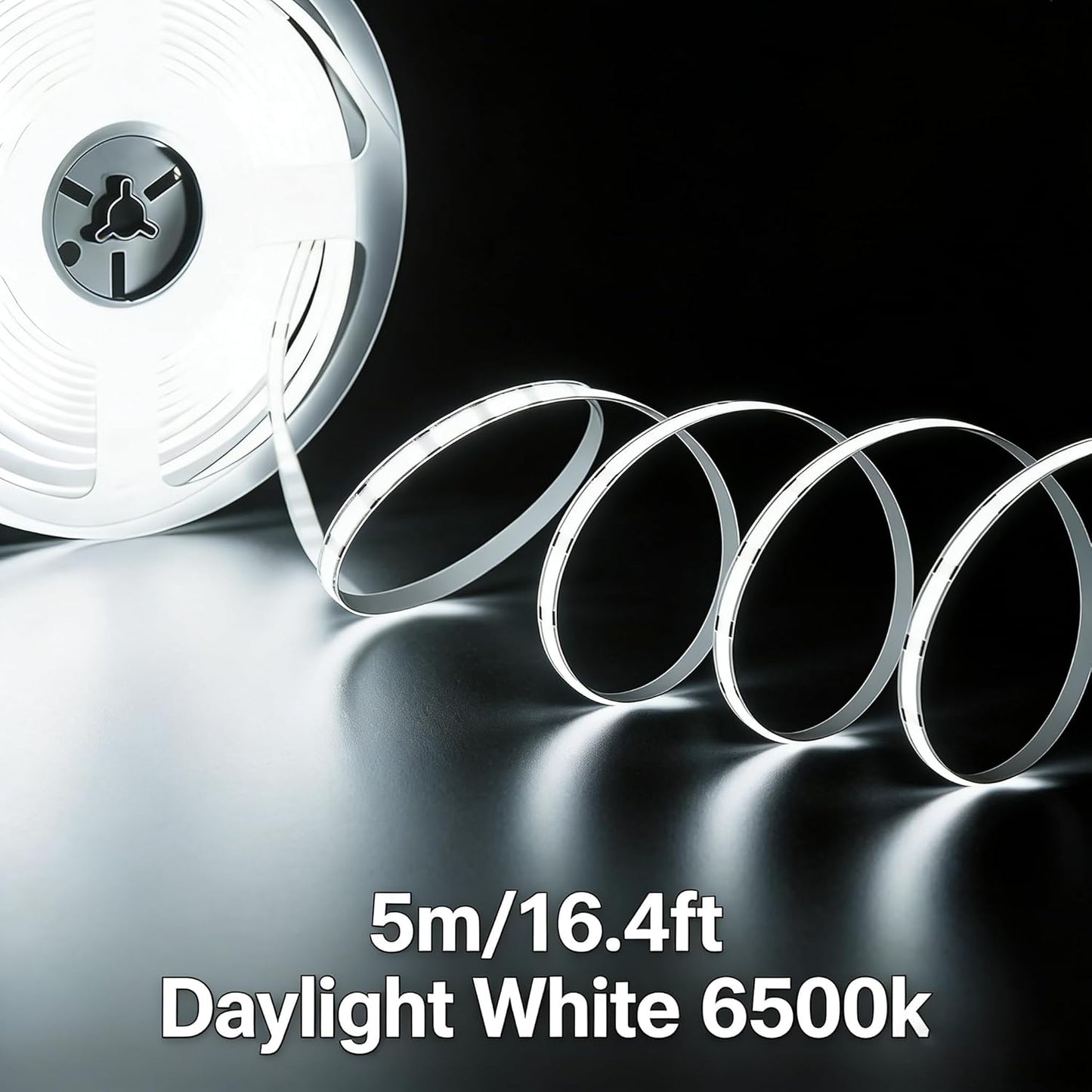 Tira LED flexible 16.4pies 480LED/M blanco frío 24V