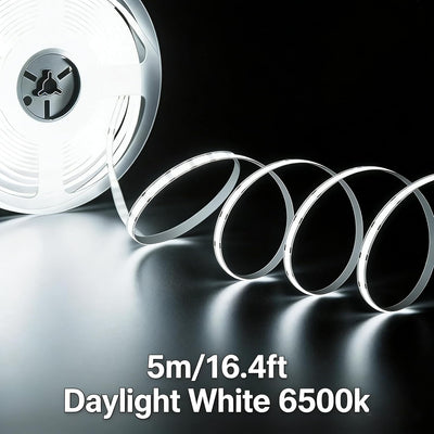 Tira LED flexible 16.4pies 480LED/M blanco frío 24V