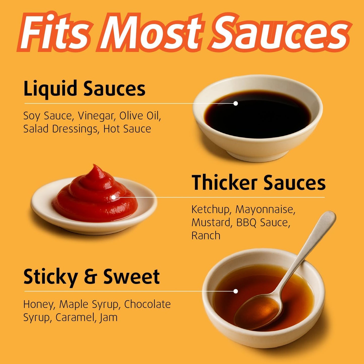 Botella exprimible de condimentos para salsa de tomate, mostaza y aderezos