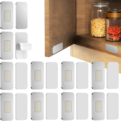 10 Cierres Magnéticos Puerta Gabinete Acero Inox