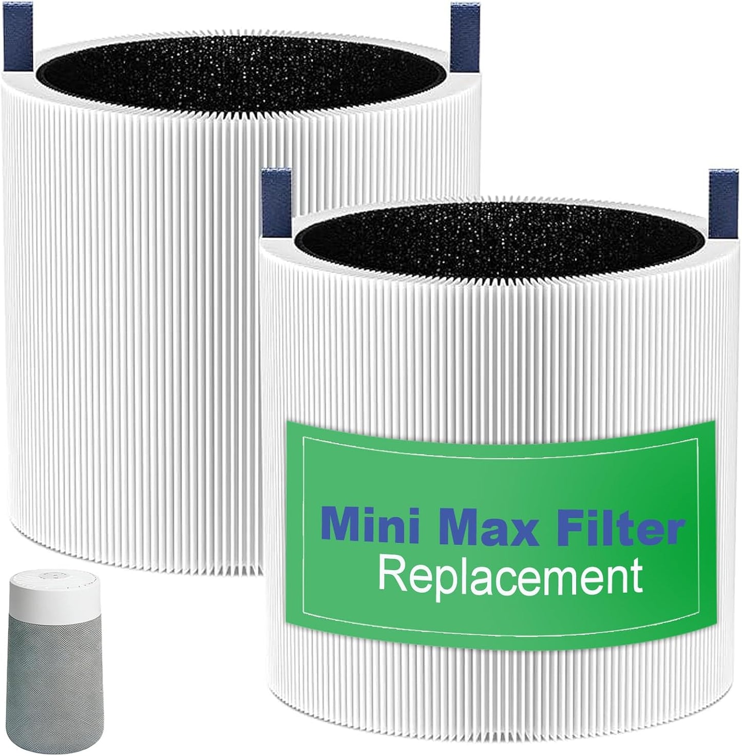 2 Filtros Repuesto Mini Max Comp Blueair HEPA H13