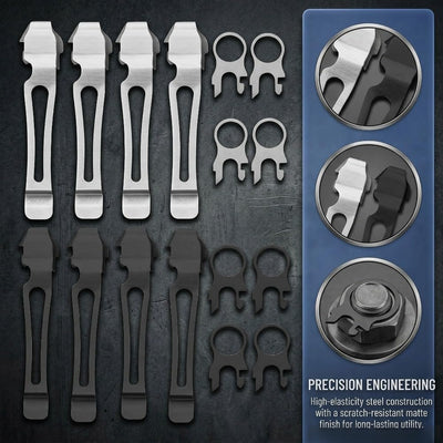 Set 4 clips bolsillo anillo cordón repuesto Leatherman Surge