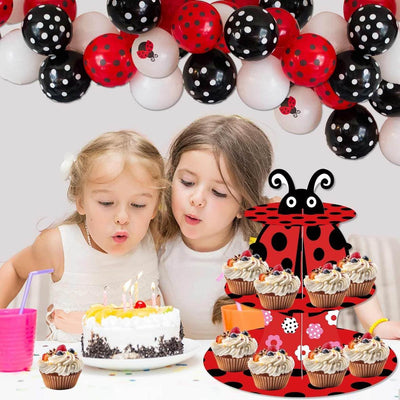 Soporte cupcakes 3 niveles cartón para tartas y postres