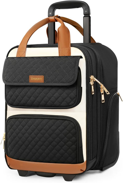 Bolsa rodante equipaje debajo asiento para laptop mujer viaje