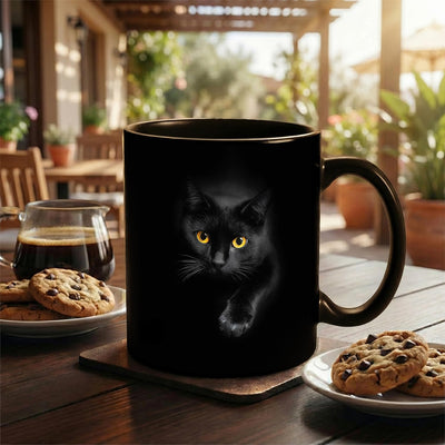 Taza de café con diseño de gatos, regalo para amantes de los gatos
