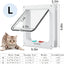 Puerta gato exterior 9.8x9.3pulg solapa 4 vías resistente