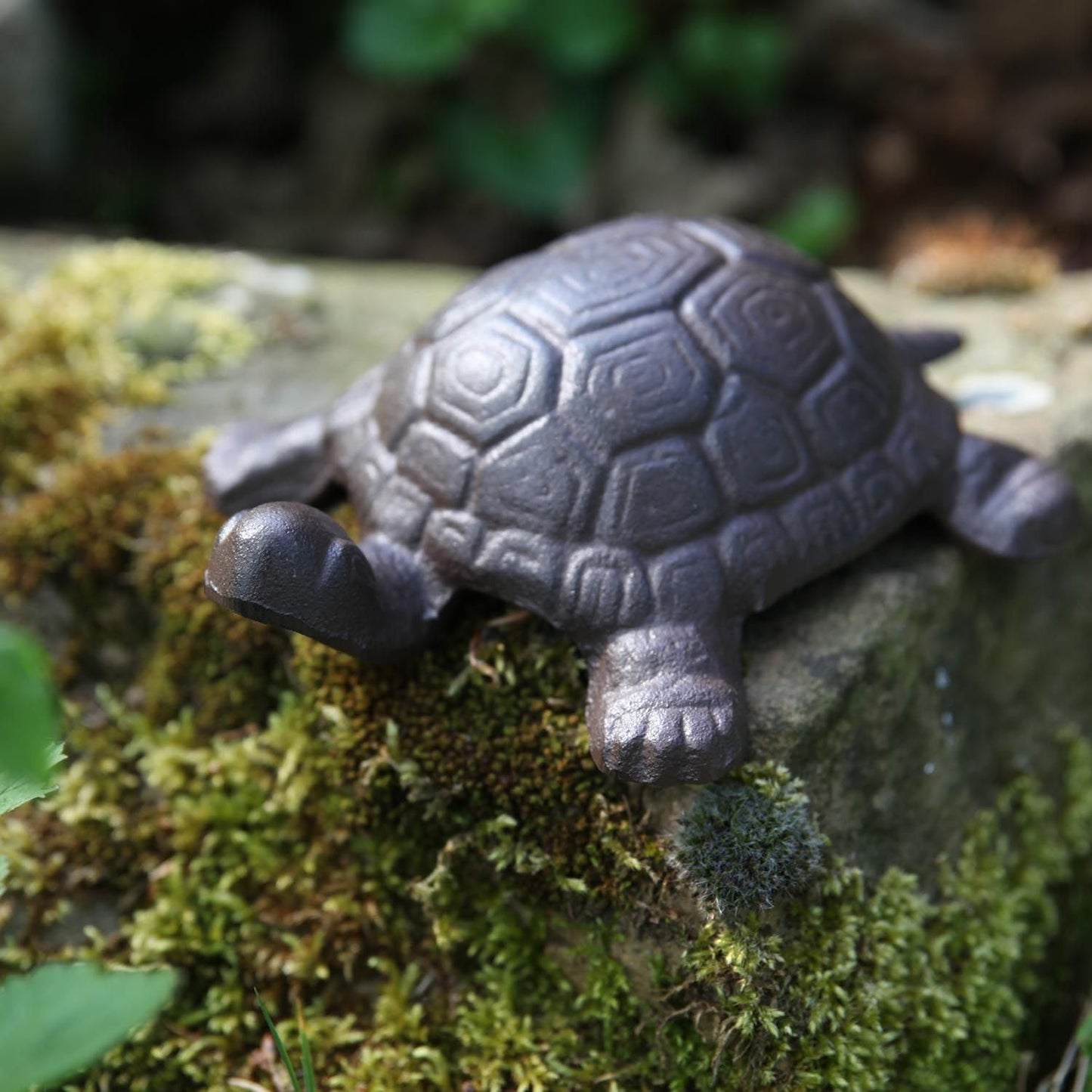 Tortuga decorativa hierro fundido grande