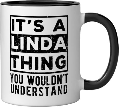 Taza cerámica con frase divertida en negro y blanco