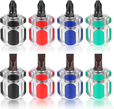 8 Destornilladores Rechonchos Mini Para Máquina Coser 4 Colores