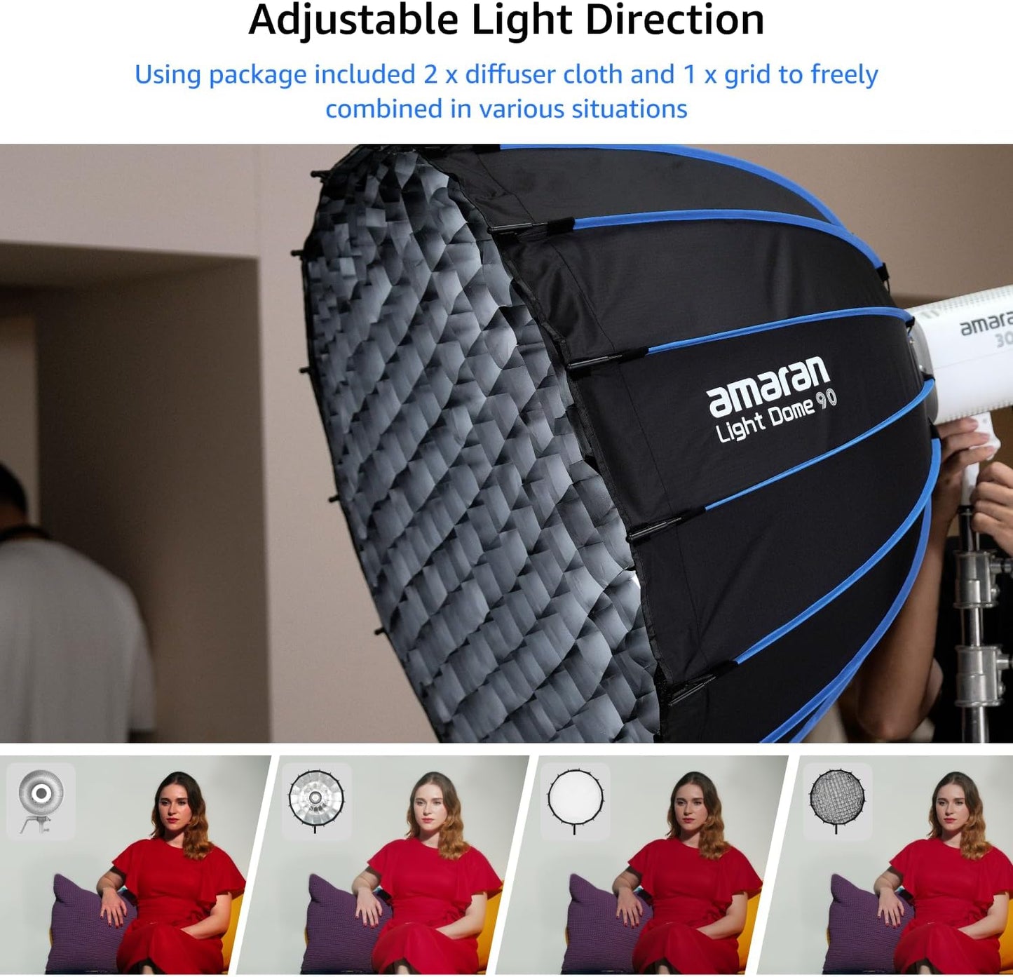 Caja luz plegable Bowens modificador suave estudio