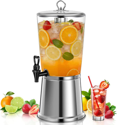Dispensador bebidas acero inox 2gal con espiga y núcleo hielo
