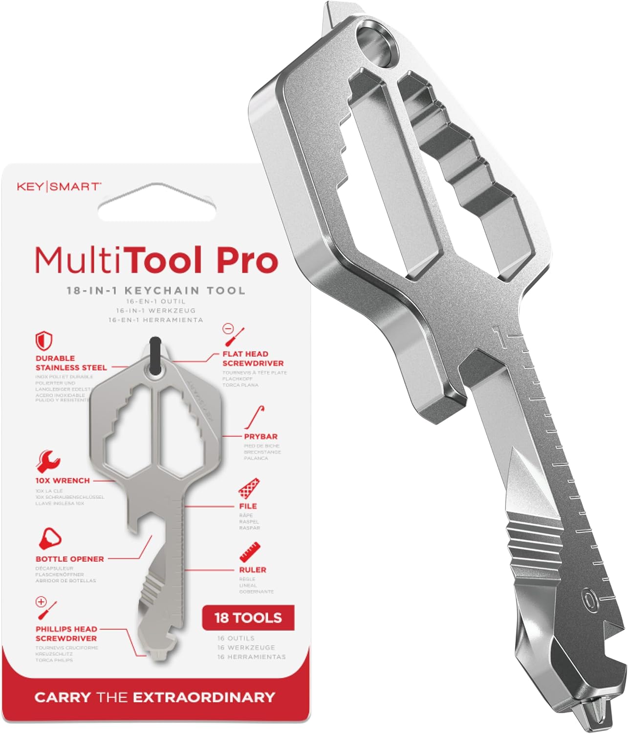 Llavero multitool 18en1 con bolsillo herramientas para hombres