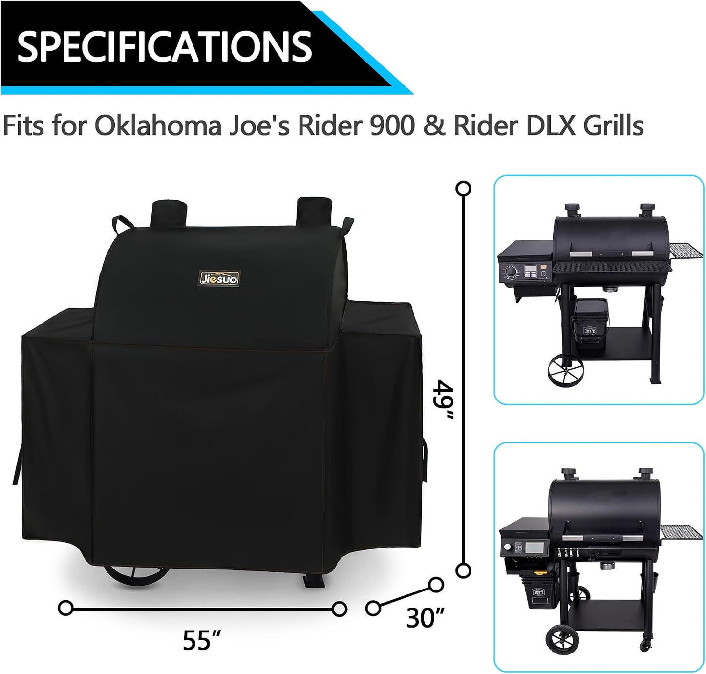 Funda parrilla pellets Oklahoma Joe's resistente agua