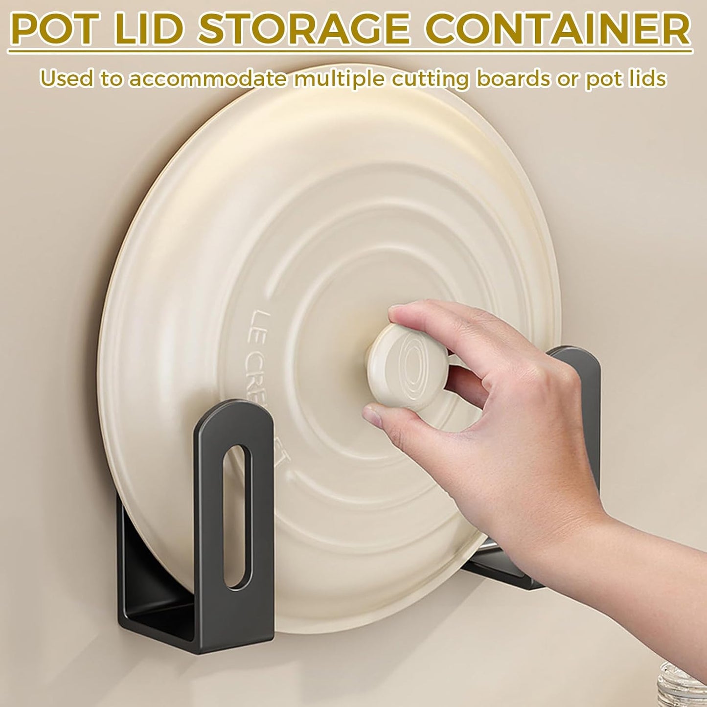 Estante para tapa de olla de plástico, soporte para tabla de cortar y almacenamiento de esponjas
