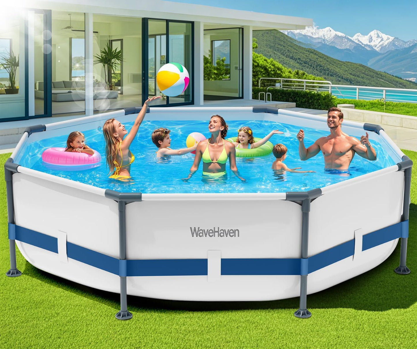 Piscina sobre suelo redonda 10x30pulg 1200gal