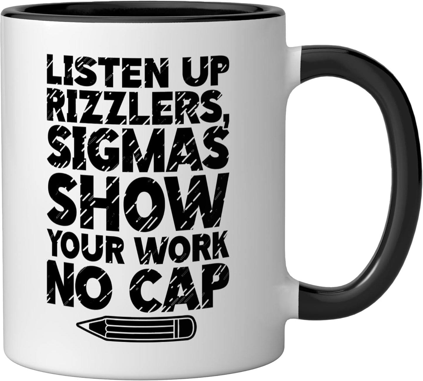 Taza Cerámica Profesor Matemáticas Negro/Blanco