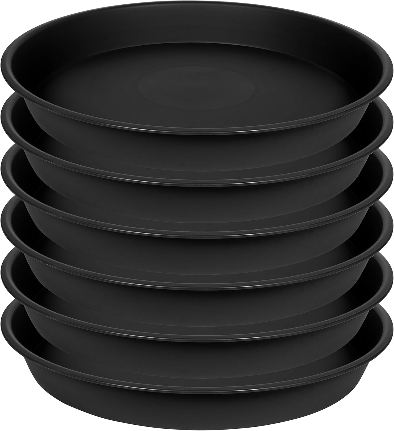 6 Pzas Platillos Plástico 10pulg para Plantas Interiores