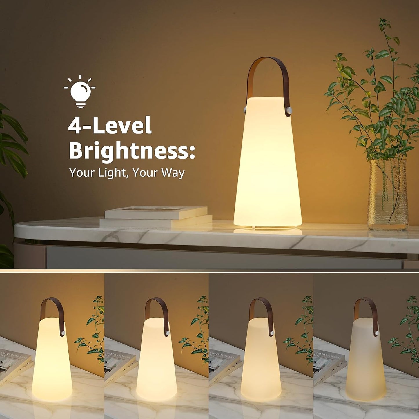 2 Lámparas Exteriores Recargables IP44 RGB Portátiles Inalámbricas