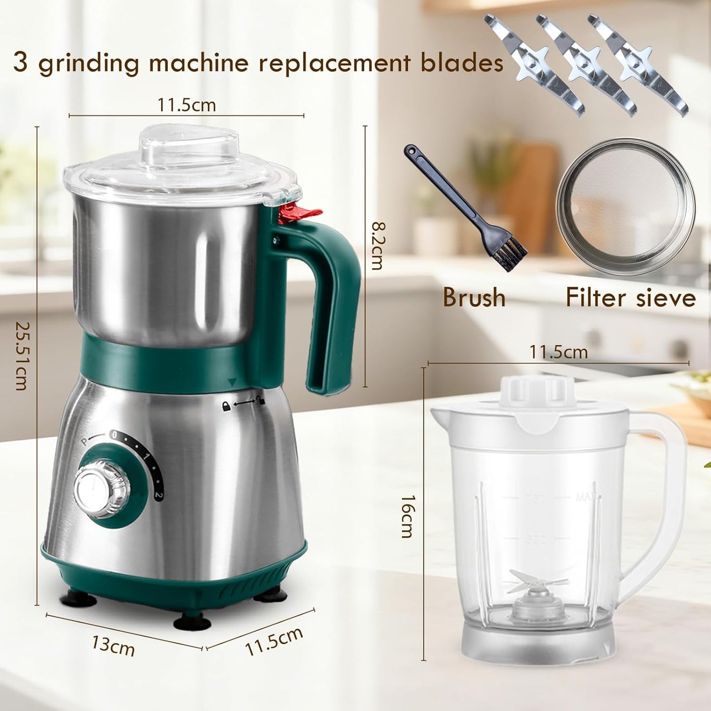 Molinillo cocina para especias y café 25.4oz