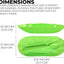 Juego cuencos y cucharas postre reutilizables varios colores