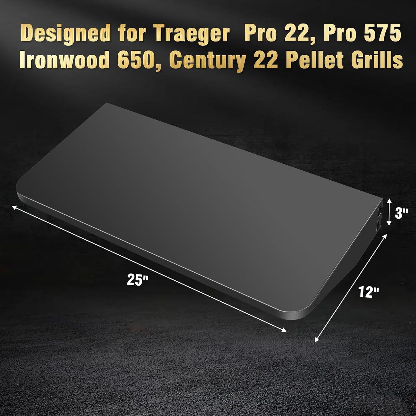 Estante plegable para parrilla Traeger Pro 22 y 575 acero