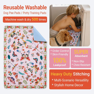 Almohadillas orina perros gatos 40x26pulg reutilizables antidesliz