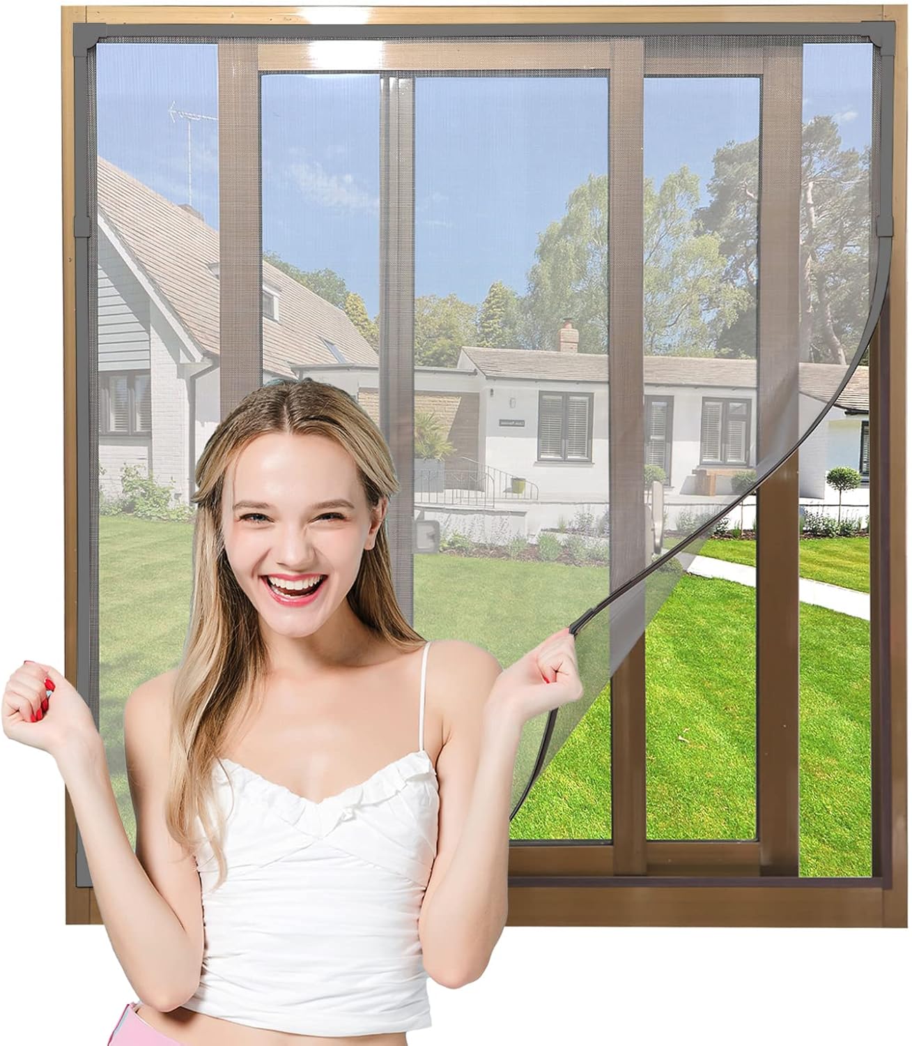 Pantalla magnética ajustable para ventana 32x24pulg