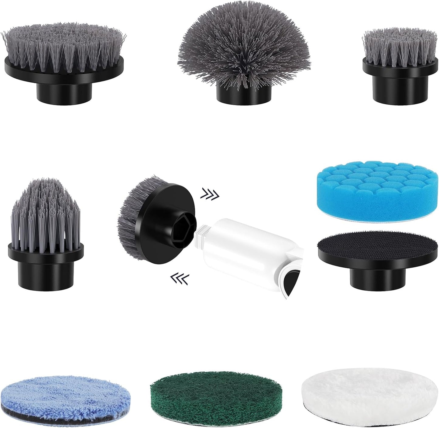 Cabezal cepillo limpieza eléctrico para Electric Spin Scrubber
