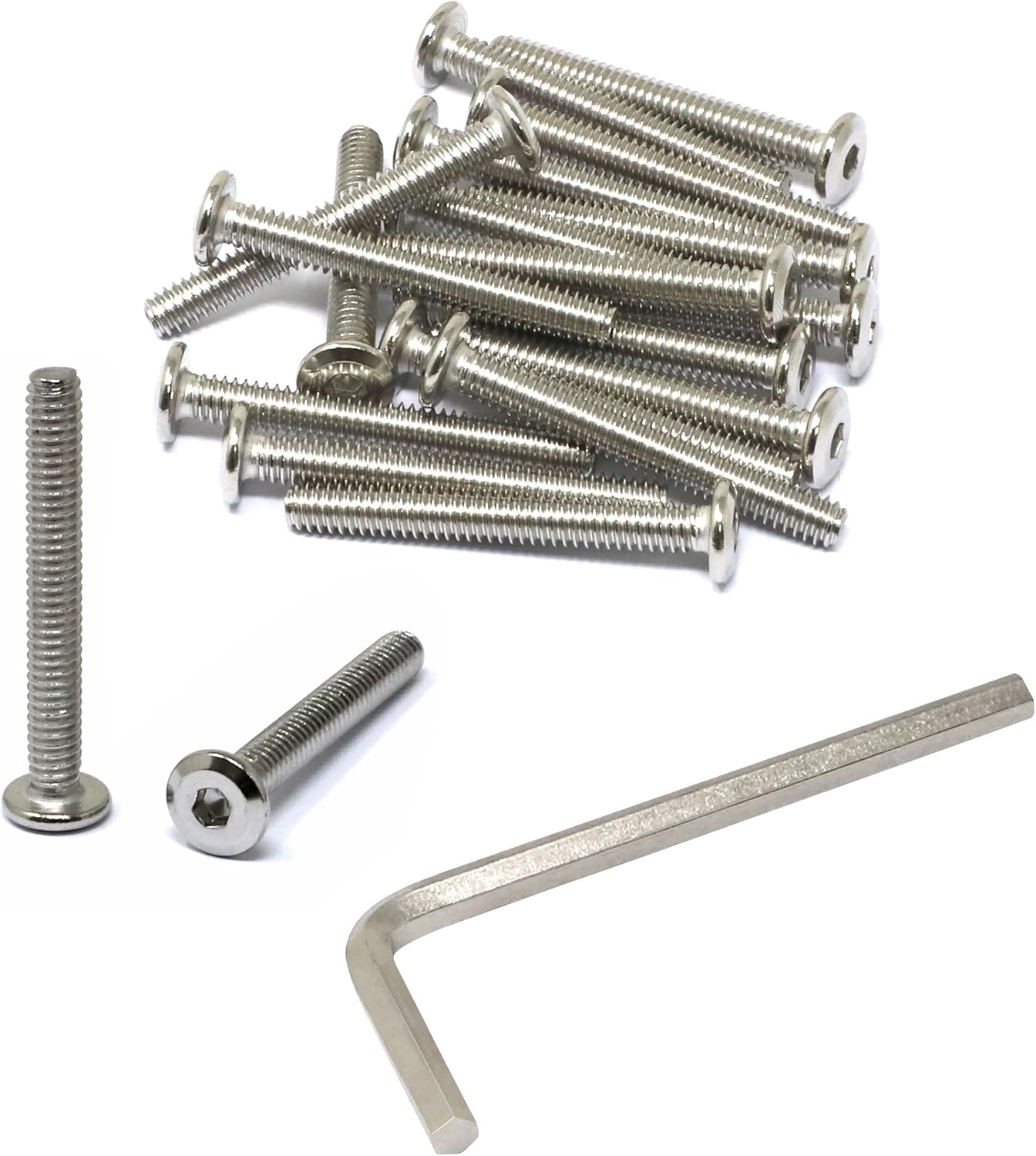 20 Tornillos Acero Inox 304 1/4-20x2 Brillante
