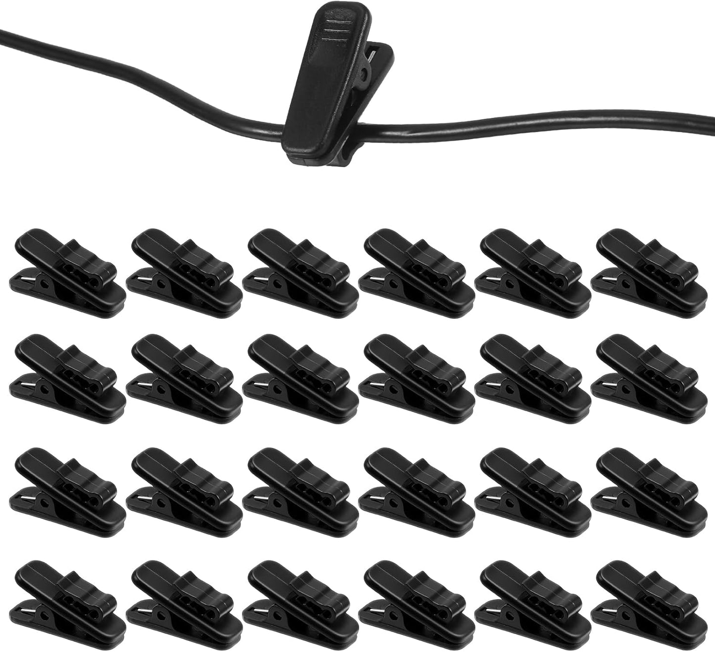 20 Clips Auriculares para Ropa y Micrófonos