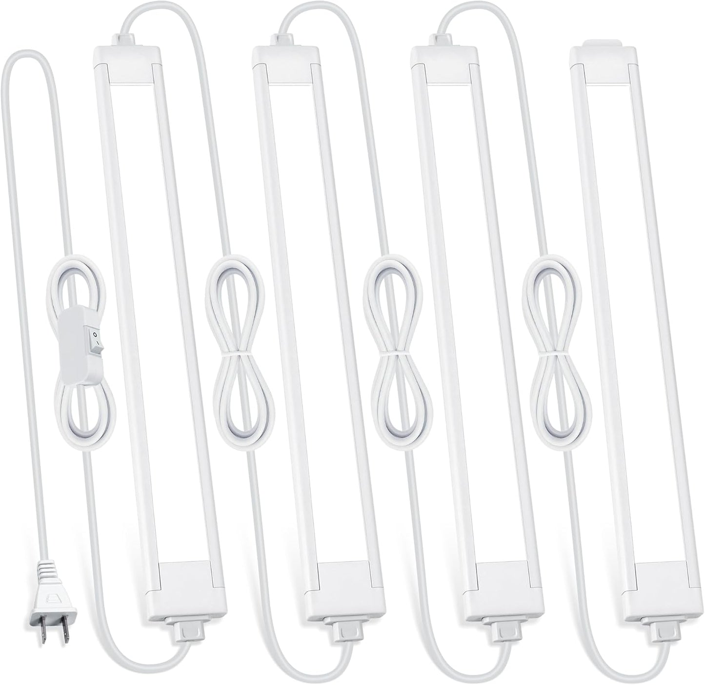 4 Luces LED 14pulg bajo mueble cocina 6500K blanco