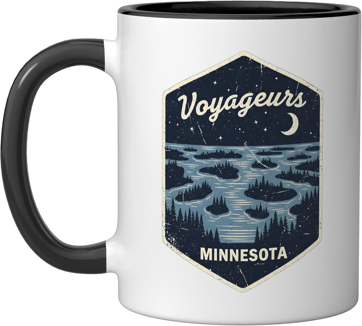 Taza cerámica Voyageurs Minnesota National Park Camping Adventure