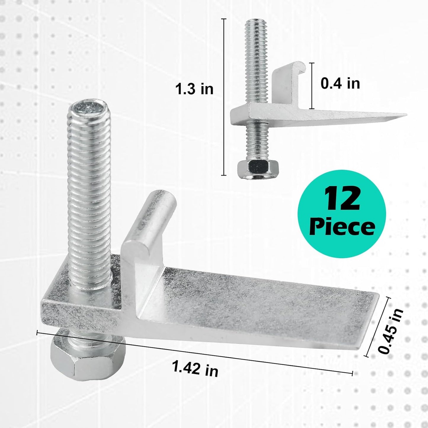 Clips montaje fregadero con gancho J pack 12