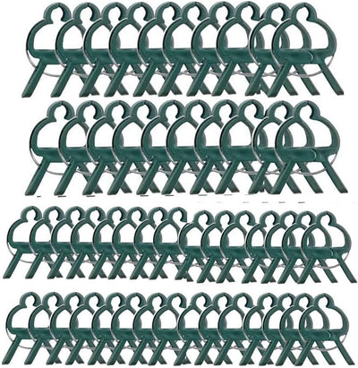 60 Clips Soporte Plantas Jardín 2 Tamaños Reutilizables